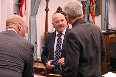 Progressive Conservative MLA Robin Croucher introduced a bill recognizing April 25 as Cyberbullying Awareness Day in P.E.I. Croucher said he was introducing the bill to raise awareness and to recognize his friend, Harry Burke, who was a victim of online sextortion. - Stu Neatby