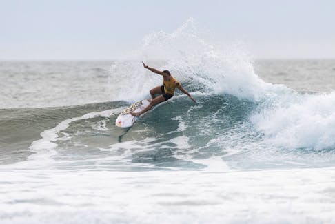 Carissa Moore of USA competes at the Rip Curl World Surf League Finals, at Lower Trestles in San Clemente, California, U.S., September 8, 2022.