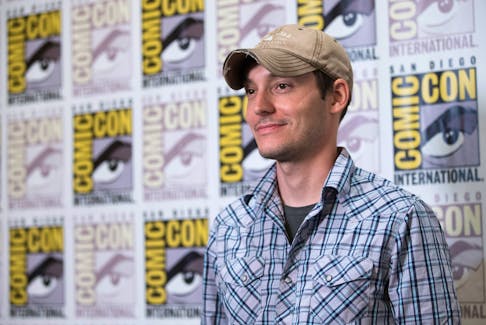 Director Wes Ball poses at a press line for "The Maze Runner" during the 2014 Comic-Con International Convention in San Diego, California July 25, 2014. 