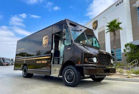 United Parcel Service's (UPS) newly launched electric delivery truck is seen in Compton, California, U.S., September 13, 2023.