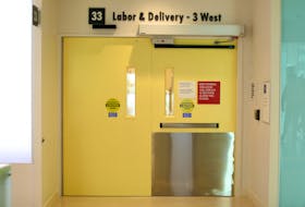 The entrance to the labor and delivery wing is shown at the newly constructed Kaiser Permanente San Diego Medical Center hospital in San Diego, California, U.S.,  April 17, 2017. 