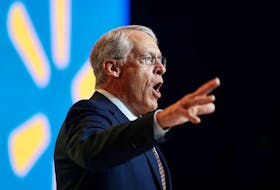 Rob Walton, Walmart chairman of the Board of Directors, speaks at the company's annual shareholders meeting in Fayetteville, Arkansas June 6, 2014.