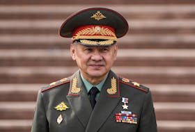 Russian Defence Minister Sergei Shoigu attends a meeting held by defence ministers of the Shanghai Cooperation Organisation (SCO) in Astana, Kazakhstan, April 26, 2024.
