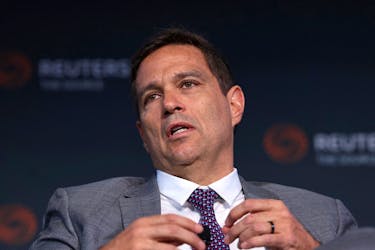 Brazil's central bank Governor Roberto Campos Neto, speaks at the ReutersNEXT Newsmaker event in New York City, New York, U.S., November 9, 2023.