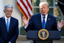 U.S. President Donald Trump announces Jerome Powell as his nominee to become chairman of the U.S. Federal Reserve in the Rose Garden of the White House in Washington, U.S., November 2, 2017.