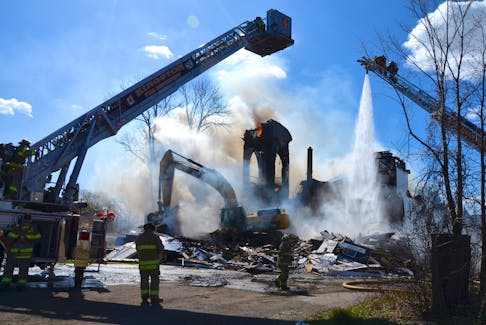 The Bridgetown Baptist Church was destroyed by fire April 26.  
Lawrence Powell • Special to the Annapolis Valley Register