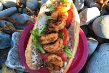Willow Kean's version of a po' boy at the beach.