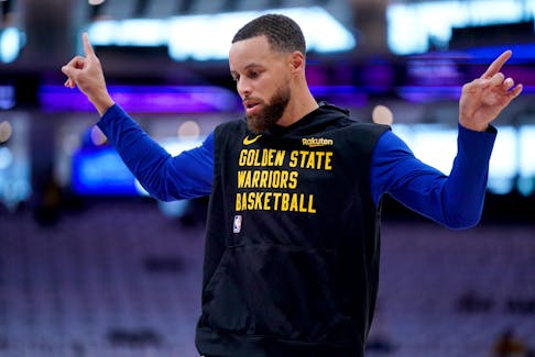 Apr 16, 2024; Sacramento, California, USA; Golden State Warriors guard Stephen Curry (30) warms up before a play-in game against the Sacramento Kings in the 2024 NBA playoffs at the Golden 1 Center. Mandatory Credit: Cary Edmondson-USA TODAY Sports/File Photo