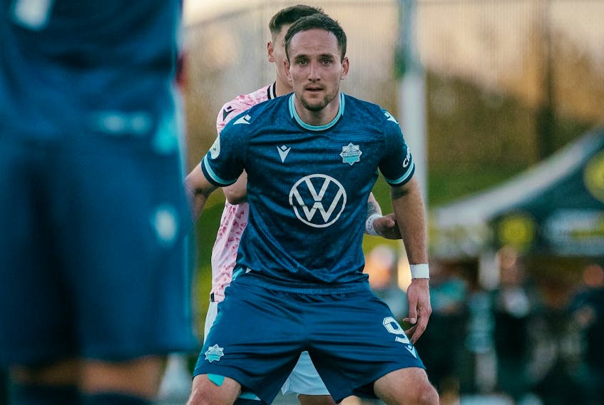 Halifax Wanderers first-year striker Christian Volesky made stops in seven U.S. cities and another in Iceland during his pro soccer career before joining the Canadian Premier League club. - CANADIAN PREMIER LEAGUE