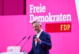 Germany's Free Democratic Party (FDP) leader and Finance Minister Christian Lindner attends the party congress in Berlin, Germany April 27, 2024.
