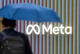 The logo of Meta Platforms is seen in Davos, Switzerland, May 22, 2022. Picture taken May 22, 2022.  