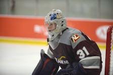 Goaltender Donald Hickey, 31, played for Newfoundland and Labrador during the 2023 Canada Winter Games in P.E.I. The Charlottetown Islanders of the Quebec Maritimes Junior Hockey League (QMJHL) recently signed Hickey. Jason Malloy • SaltWire
