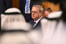 Russia's Deputy Foreign Minister Mikhail Bogdanov attends a meeting of Russian Foreign Minister Sergei Lavrov (not pictured) with his counterparts of the Gulf Cooperation Council (GCC) member states and the GCC secretary general in Moscow on July 10, 2023.     NATALIA KOLESNIKOVA/Pool via