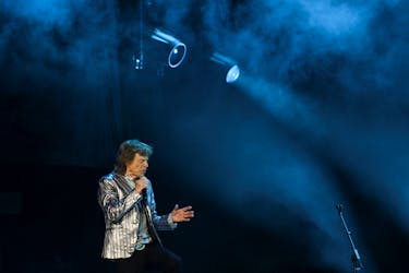 Mick Jagger of the rock band The Rolling Stones performs, as the band kick off their 2024 Hackney Diamonds tour at the NRG Stadium in Houston, Texas, U.S. April 28, 2024.