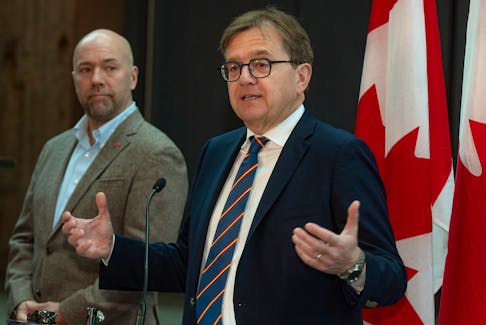 Jonathan Wilkinson, minister of energy and national resources, answers questions at a press conference at Dalhousie on Wednesday, April 3, 2024.
Ryan Taplin - The Chronicle Herald