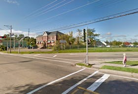 A person walking on the sidewalk on Longworth Avenue and St. Peters Road in Charlottetown near the 1911 jail will lose the sidewalk when turning up Mount Edward Road towards the Maritime Bus terminal. Google maps