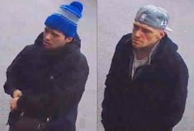 Mounties in Newfoundland are looking for these two men and two women in connection with a spate of crimes in St. John's and Clarenville between April 25-27, 2024.