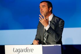 Arnaud Lagardere, the head of French media group Lagardere, attends the groups annual general meeting in Paris, France, May 4, 2017. 