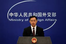 Chinese Foreign Ministry spokesperson Lin Jian speaks during a press conference in Beijing, China March 20, 2024.