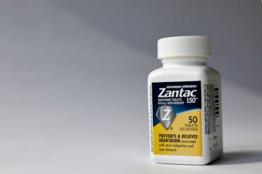 A bottle of Zantac heartburn drug is seen in this picture illustration taken October 1, 2019.