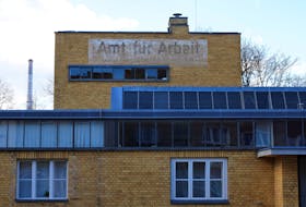 The Employment Office "Amt fuer Arbeit" designed by Bauhaus architect Walter Gropius, one of UNESCO world heritage sites of the eastern German city of Dessau, is pictured in Dessau, Germany, March 5, 2022. Picture taken March 5, 2022.