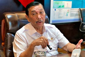 Indonesia's Coordinating Minister of Maritime Affairs and Investment Luhut Pandjaitan, talks during an interview at his office in Jakarta, Indonesia, October 24, 2022.