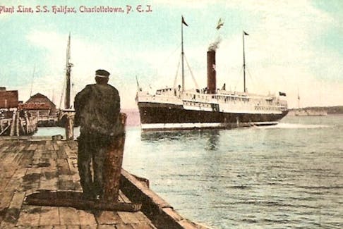 The Boston, Halifax, Prince Edward Island Steamship Line ran a regular passenger ship service The S.S. Halifax is shown arriving in Charlottetown. - Contributed