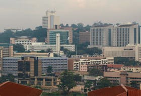 A general view shows the capital city of Kampala in Uganda, July 4, 2016.