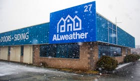 A sign on the doors of Alweather Windows and Doors in Burnside says the business will be temporarily closed from April 1 to May 15 due to an ownership transition. 
Ryan Taplin - The Chronicle Herald