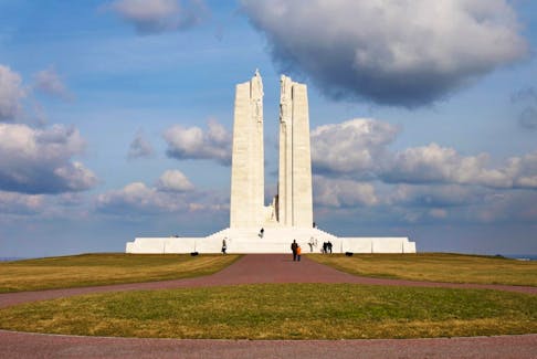 The Canadian National Vimy Memorial at Vimy Ridge, France. Courtesy of the Commonwealth War Graves Commission.