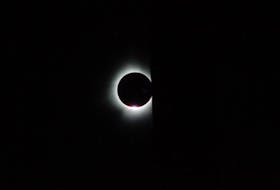 The event of totality on April 8 lasted several minutes, plunging Mill River into darkness with the only light in the sky coming from behind the moon, and the faint, star like brightness of Venus and Jupiter in the sky. Tristan Hood