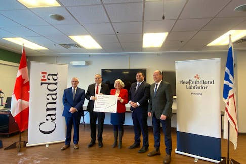 Provincial and federal government officials announced the opening of eight new affordable housing units on Monday, Jan. 8, 2024. (Jenna Head/ The Telegram)
