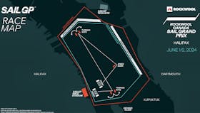 The map of for SailGP Race in Halifax Harbour. - GRAPHIC BY SAILGP