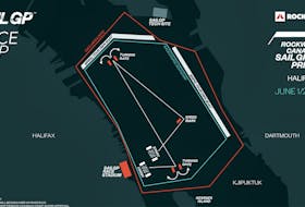The map of for SailGP Race in Halifax Harbour. - GRAPHIC BY SAILGP