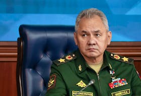 Russian Defence Minister Sergei Shoigu attends an expanded meeting of the Defence Ministry Board at the National Defence Control Centre in Moscow, Russia December 19, 2023. Sputnik/Mikhail Klimentyev/Kremlin via