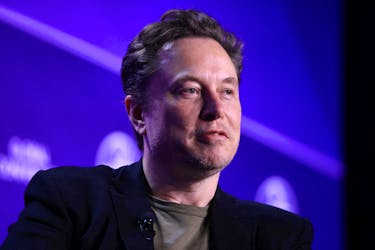 Elon Musk, Chief Executive Officer of SpaceX and Tesla and owner of X looks on during the Milken Conference 2024 Global Conference Sessions at The Beverly Hilton in Beverly Hills, California, U.S., May 6, 2024.