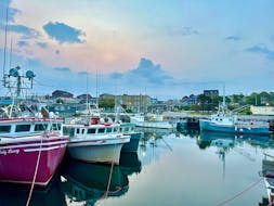 Fishing boats are docked in the Port of Yarmouth. TINA COMEAU