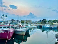 Fishing boats are docked in the Port of Yarmouth. TINA COMEAU