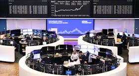 The German share price index DAX graph is pictured at the stock exchange in Frankfurt, Germany, April 26, 2024.