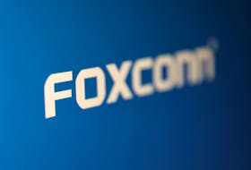 Foxconn logo is seen in this illustration taken, May 2, 2023.