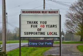 On May 9, the sign outside the Meadowbrook Meat Market in Somerset thanked customers “for 40 years of supporting local.” The business announced on May 8 that it would close its doors later that day. KIRK STARRATT