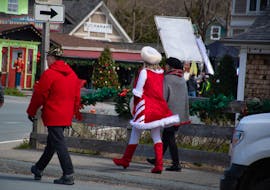 Filming for the movie Christmasland shut down parts of Main Street and Edgewater Street in Mahone Bay on Tuesday, April 30, 2024. There are two Christmas-themed movies currently being shot in Nova Scotia.
Ryan Taplin - The Chronicle Herald
