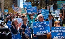 Protesters attend a rally outside Province House to demand the full implementation of the Coastal Protection Act on Wednesday, May 8, 2024. 
Ryan Taplin - The Chronicle Herald