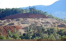 A view of nickel ore stockpiles at DMCI Mining Corporation's mine in Sta Cruz Zambales in northern Philippines February 7, 2017. Picture taken February 7, 2017.