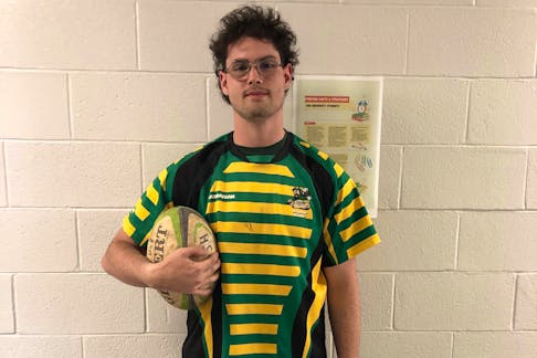 Carter Lawless is back on the rugby pitch with the Three Oaks Axemen senior AAA boys’ team this season. Lawless, a Grade 12 student, had a serious non-rugby-related injury close to a year ago. - Joel Arsenault/Special to SaltWire
