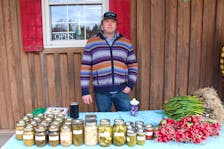 Mark Jantunen runs Bull & Tree Farm in Southside Boularderie and is a regular vendor at the Cape Breton Farmers' Market. He has about $1,800 of his farm product locked inside the regular farmers' market location amid an ongoing dispute with its landlord, but Jantunen said he's also concerned for his fellow vendors who can't do business at all while the main location remains closed. LUKE DYMENT/CAPE BRETON POST