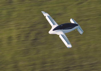 An undated handout picture from Munich flying taxi startup Lilium shows its five-seater prototype in Munich, Germany, October, 2019. Lilium/Handout via