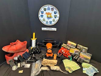 Two Quebec men have been arrested and charged after New Brunswick RCMP officers seized a drone carrying narcotics into the Atlantic Institute in Renous.