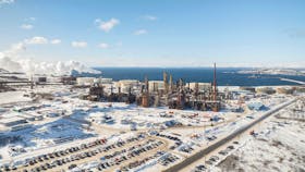 A handout photo of Braya Renewable Fuels' refinery that produces renewable diesel in Come By Chance, Newfoundland and Labrador, Canada February 20, 2024.  Braya Renewable Fuels/Handout via REUTERS