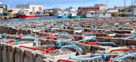 Lobster traps were lined up on the Glace Bay wharf Monday as fishermen were busy preparing their boats and bait for setting day Wednesday. For more coverage, see page A4. BARB SWEET/CAPE BRETON POST